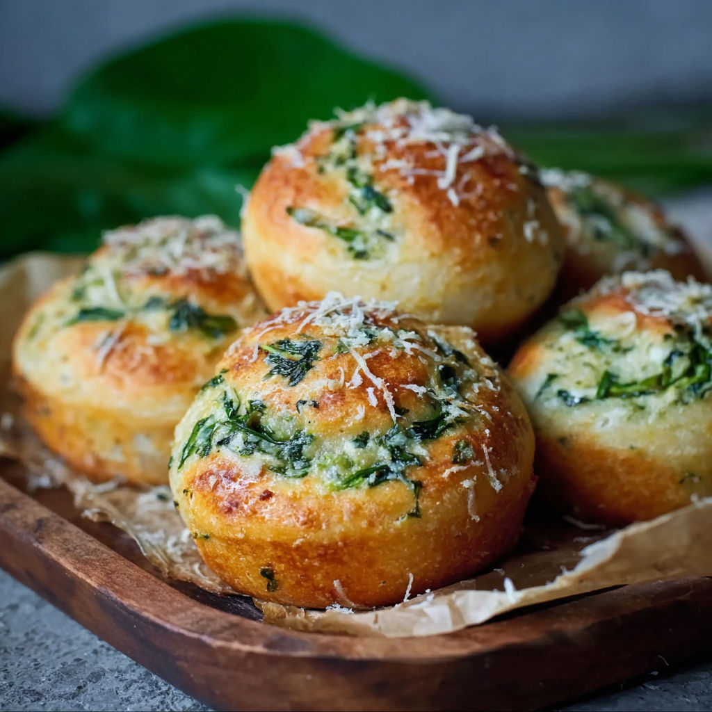 A plate of bread with cheese on it.