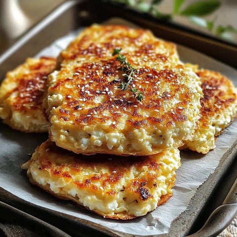 Galettes savoureuses au fromage cottage cuites au four