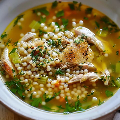 Poulet-Couscous Suppe