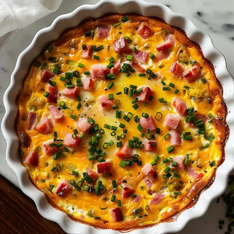 Leichte Quiche mit Käse ohne Kruste
