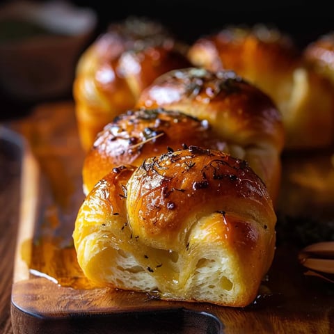 Zarte Brioches mit Sauge, Butter und Honig