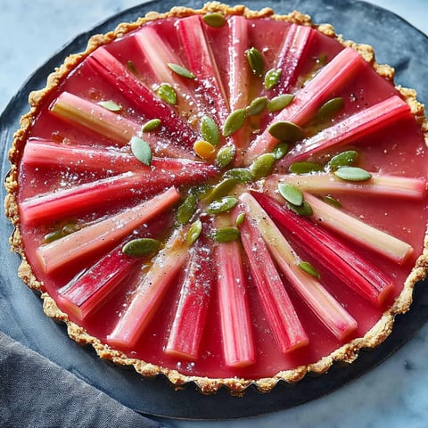 Eine Beeren-Tarte mit geraspelten Beeren und Zwiebeln.
