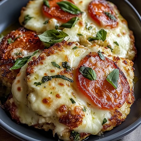 Ein Schmelztopf mit Käse und Tomaten.