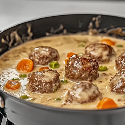 Ein Topf mit einer Mischung aus Fleisch, Gemüse und Kartoffeln.