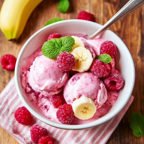 Ein Glas mit Pinkisbeeren, Bananen und Schlag.