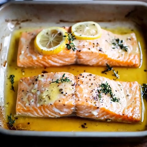 Ein Fischfilet mit Zitrone und Gewürz in einem Behälter.
