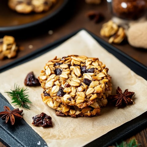 Ein Biscuit mit Nüssen und Gewürzen auf einer Tasse.