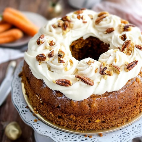 Ein weißer Cake mit Nüssen auf einem Servierfäß.