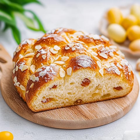 Ein Weißbrot mit Nüssen auf einem Brett.