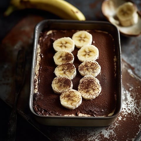 Eine Bananen-Schokoladenglasur mit Bananen in einer Schüssel.