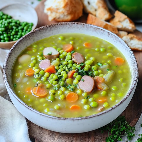 Ein großer Topf mit einer Mischung aus Kartoffeln, Karotten, Peas und Zwiebeln.