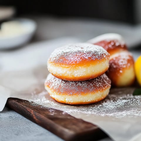 Eine Schüssel mit Donuts, die mit Zucker und Gewürzen bestreut sind.