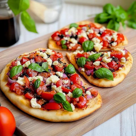 Zwei Tomatenpizzas auf einem Brett.