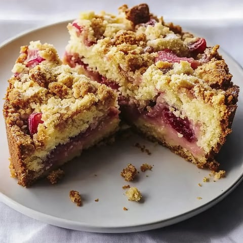 Ein Stück Kuchen auf einem weißen Teller.