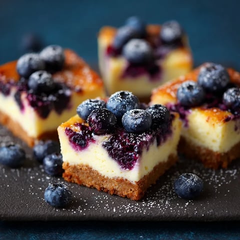 Ein Stück Käse mit Blaubeeren darauf.