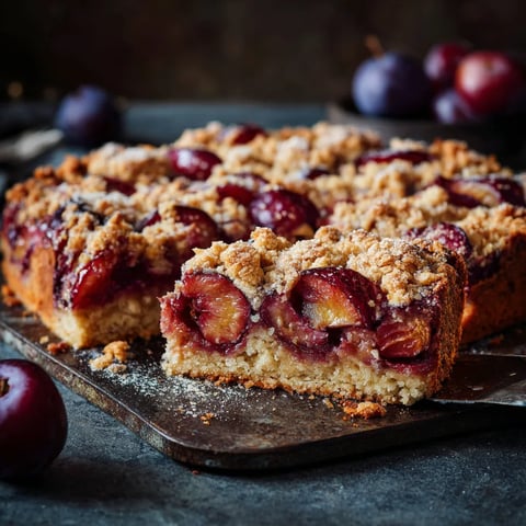 Ein Stück Kuchen mit Früchten darauf.