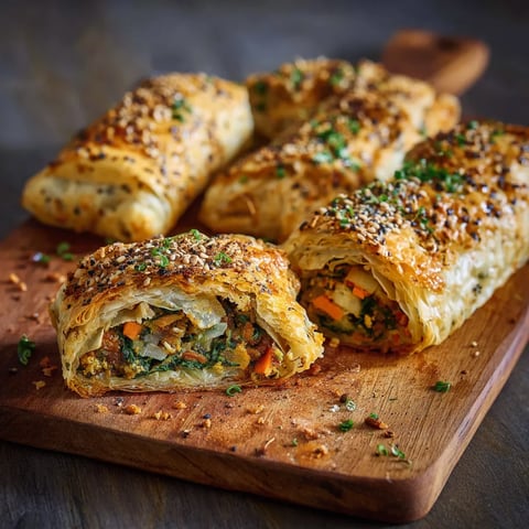 Ein Holzbrett mit sechs verschiedenen Sandwiches darauf.