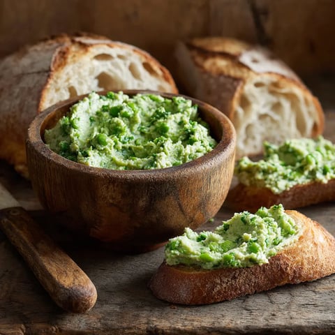Ein Holzschälchen mit einer cremigen Substanz darin, die als Brot-Ersatz verwendet werden kann. Es gibt auch eine Scheibe Brot und eine Scheibe Käse in der Nähe.