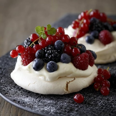 Zwei raspberry-topped cakes mit blauen und roten Beeren.