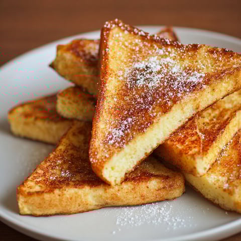 A plate of Armer Ritter toast.