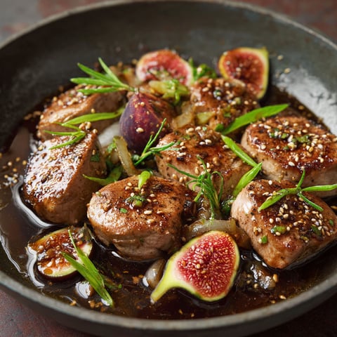 A plate of meat with onions and sesame seeds.