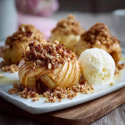 A plate of apple slices with nuts on top.