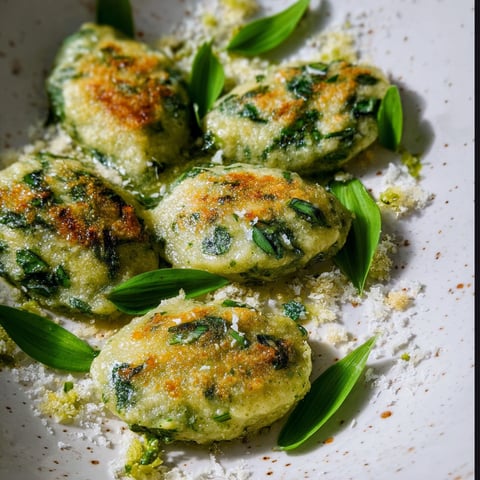 A plate of food with a green leaf on top.