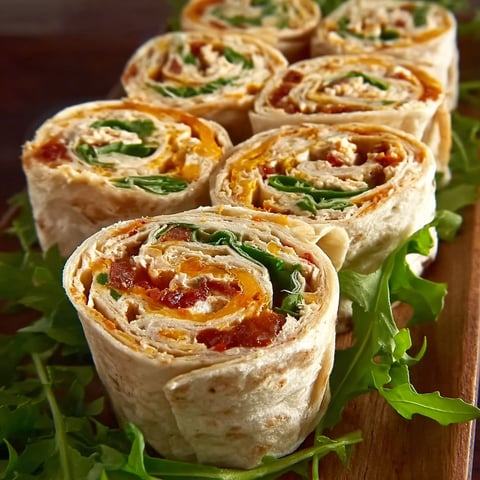 A plate of vegetarian wraps.