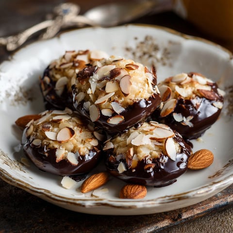 Florentiner chocolate covered almonds.