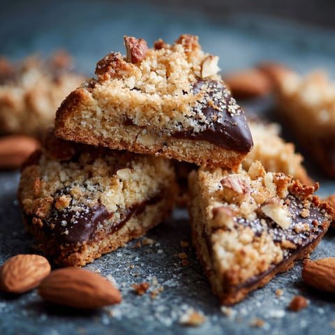 A close up of a piece of Nussecken.