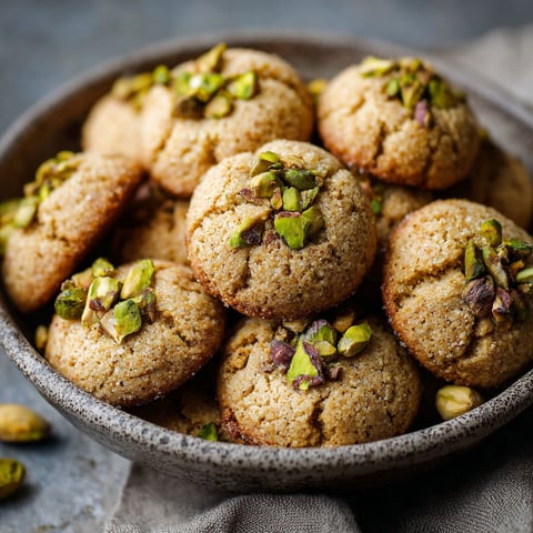 A bowl of Mandel-Tahin-Taler cookies.