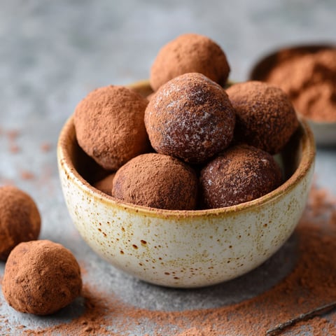 A bowl of chocolate marzipan-kartoffeln.
