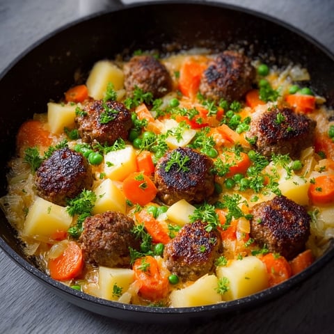 A black bowl filled with meat and vegetables.