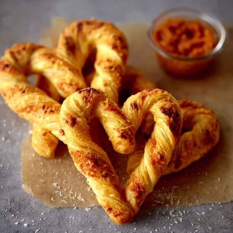 A heart shaped knusperstangen.