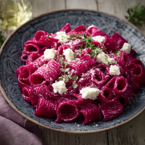 A plate of pasta with cheese and herbs.