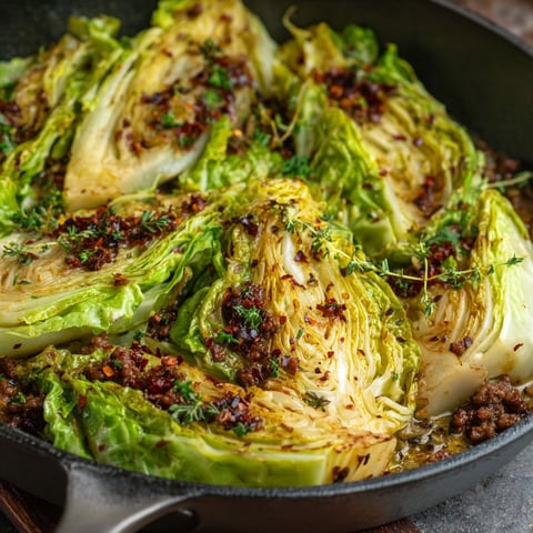 A pan of Spitzkohl with a spoon in it.