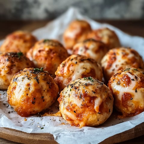 A plate of pizza balls.