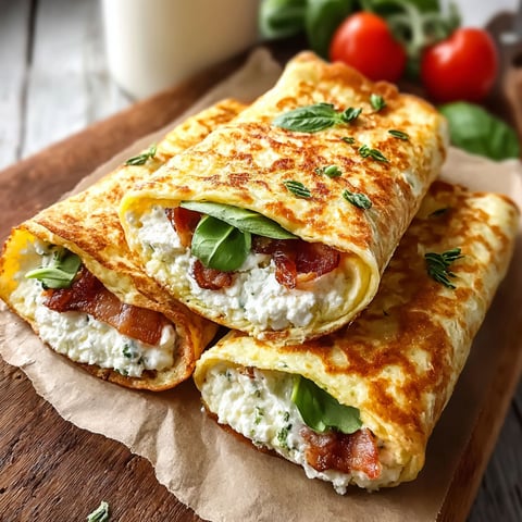 A stack of Hüttenkäse Wraps.