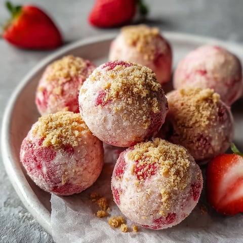A bowl of strawberries and a bowl of strawberry shortcake.