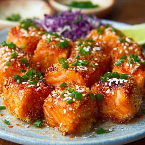 A plate of bang bang lachs häppchen.
